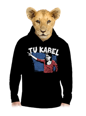 Tukabel detská mikina klokanka Black