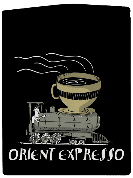 Orient expresso dámska mikina na zips Black