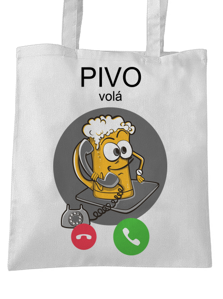 Pívo volá taška White