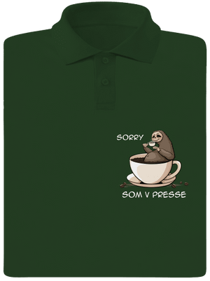 V presse pánska polokošeľa Bottle Green Mal