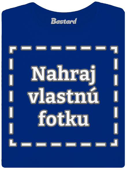 Vlastná potlač dámske tričko s lemom Royal Blue Mal