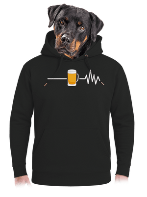 Beer help unisex mikina premium Dark Black