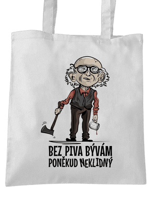 Neklidný bez piva taška White