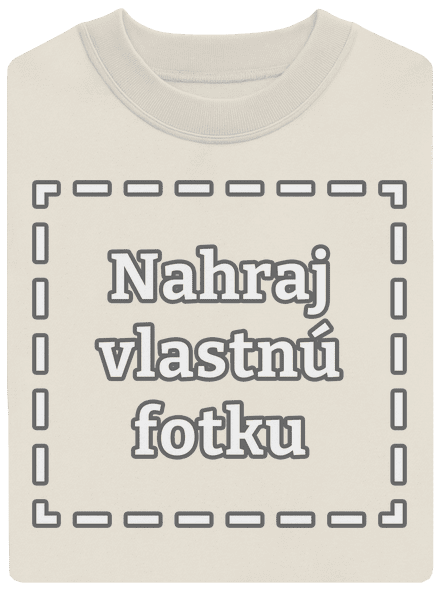 Vlastná potlač unisex mikina bez kapucne Off White