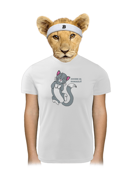 Chcem sa pomazliť detské športové tričko White