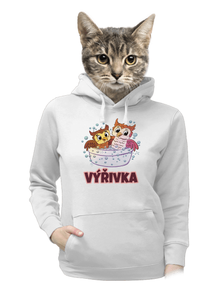 Výřivka dámska mikina klokanka White