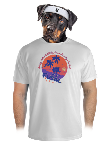 Fušál pánske športové tričko White