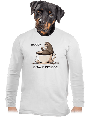 V presse pánske dlhý rukáv White