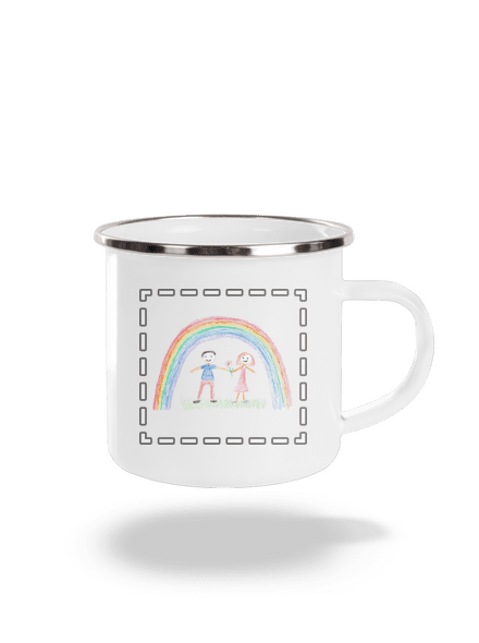 Detské kresby - Nahraj vlastnú plecháčik White