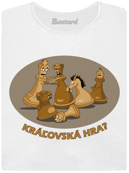 Kráľovská hra dámske tričko prémium White