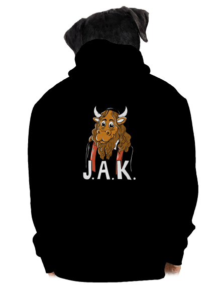 Jak pánska mikina na zips Black