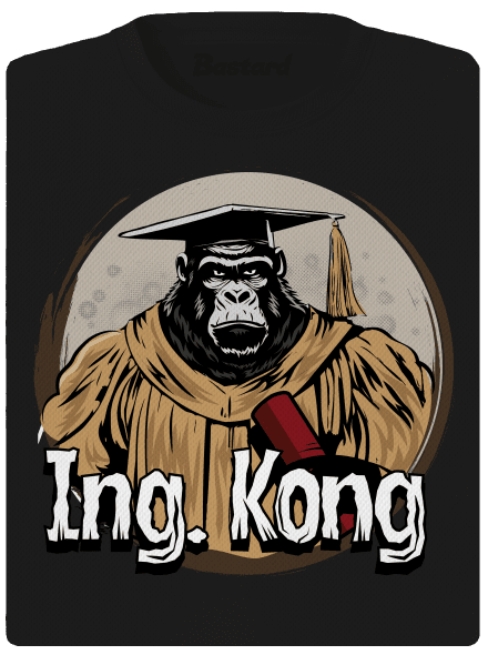Ing. Kong dámske športové tričko Black