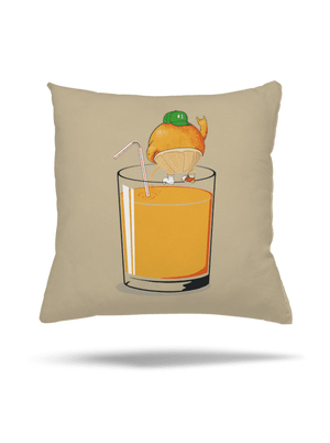 Opitý pomaranč vankúš Beige