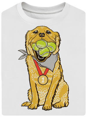 Zlatý retriever unisex tričko oversized White