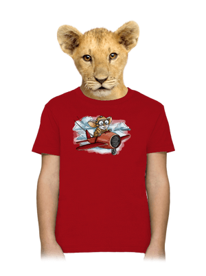Tryskomyš detské tričko Red