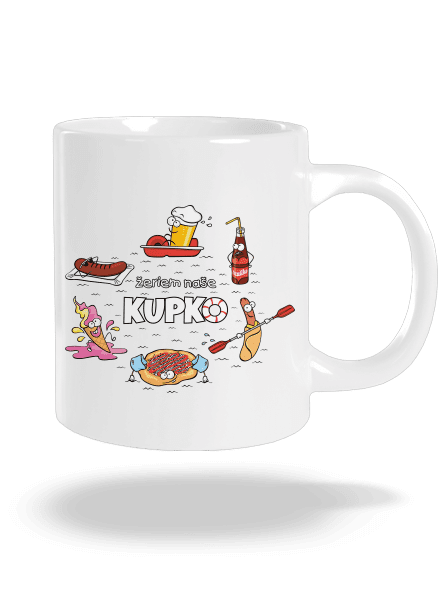 Slovenské kupko veľký hrnček White