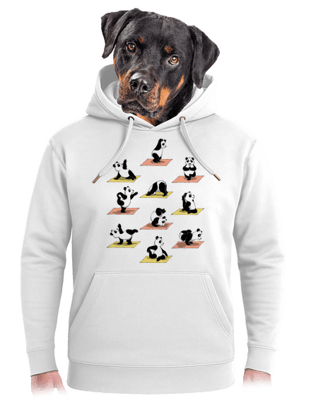 Pandia jóga unisex mikina premium Snowwhite