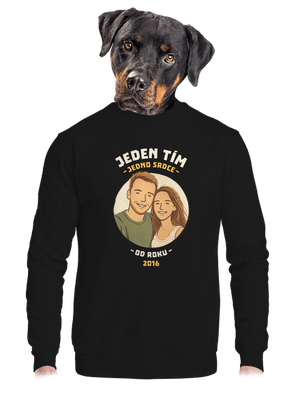 unisex mikina bez kapucne