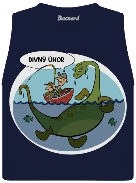 Divný úhor dámske tielko voľné Navy