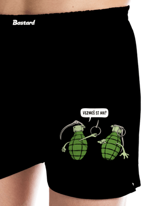 Granáty pánske trenky Black