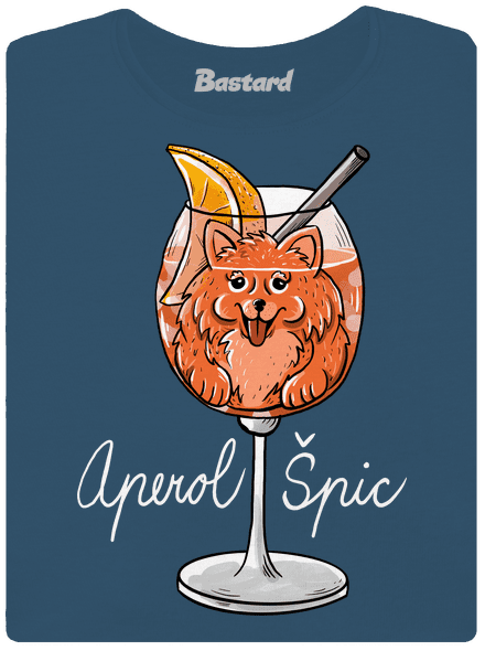 Aperol Špic dámske tričko prémium Petrol Blue