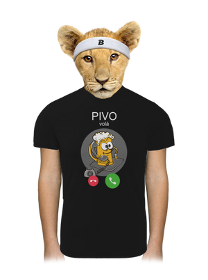 Pívo volá detské športové tričko Black