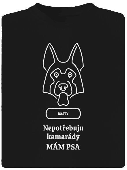 Nemôžem, mám psa detské športové tričko Black
