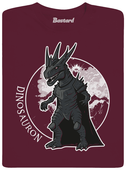 Dinosauron detské tričko Burgundy