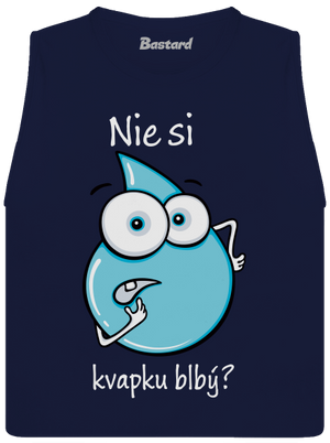 Nie si kvapku blbý dámske tielko voľné Navy