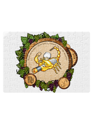 Vínny horoskop: Škorpión puzzle White
