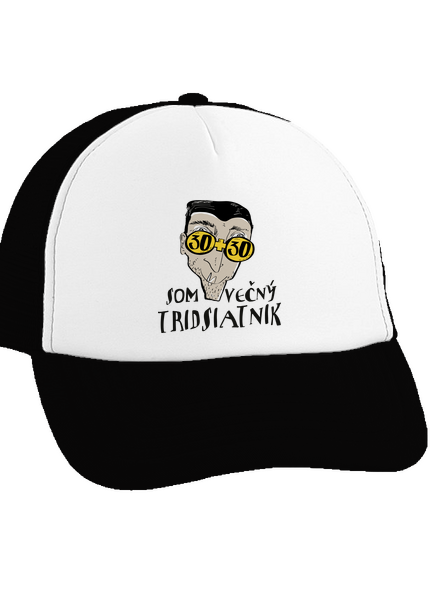 Večný tridsiatnik šiltovka truckerka Black cap