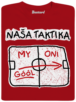 Naša taktika detské tričko Red