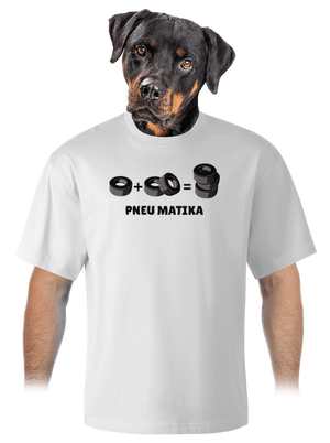 Pneu Matika unisex tričko oversized White