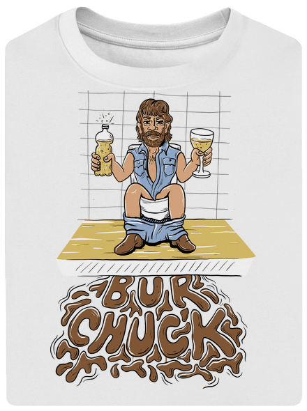 BurChuck unisex tričko oversized White
