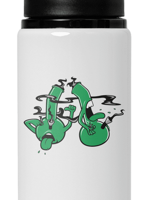 Bongo kašeľ flaša na vodu White