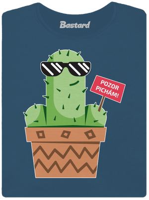 Pozor pichám dámske tričko prémium Petrol Blue