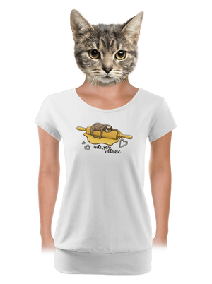 Milujem váľanie dámske tričko s lemom White