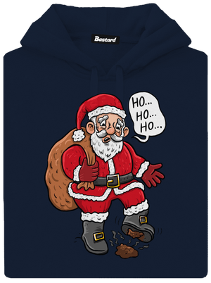 Ho ho ho  pánska mikina klokanka Navy