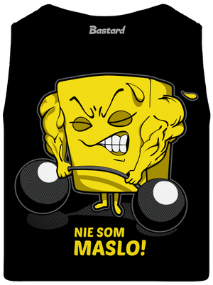 Nie som maslo pánske tielko Black