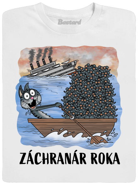 Záchranár roka pánske dlhý rukáv White