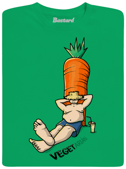 Veget-arián pánske tričko Kelly Green