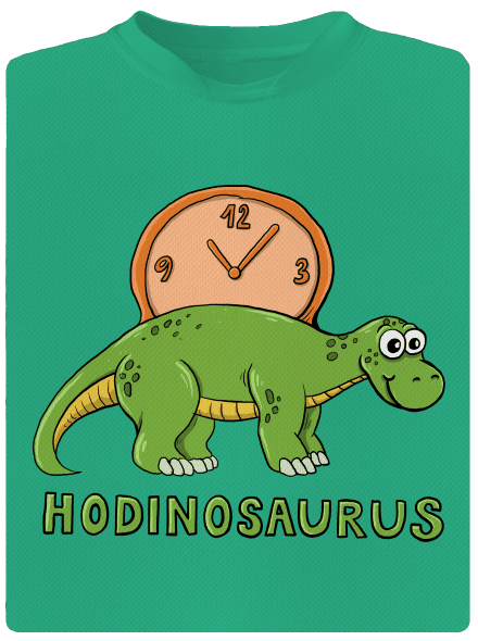 Hodinosaurus pánske športové tričko Mint Mal