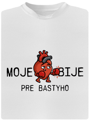 Moje srdce bije detské športové tričko White