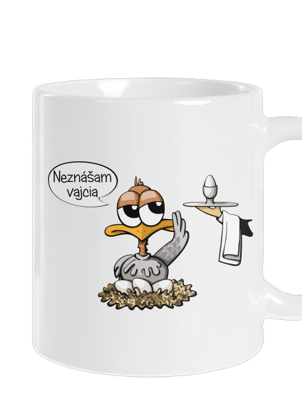 Neznášam vajcia klasický hrnček White