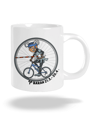 Cyklistický horoskop: Baran veľký hrnček White