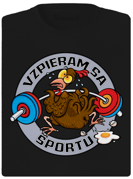 Vzpieram sa sportu dámske športové tričko Black