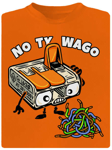 Wago svorka pánske športové tričko Neon Orange