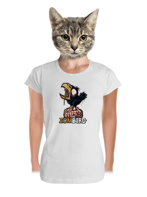 Zombird dámske tričko prémium White