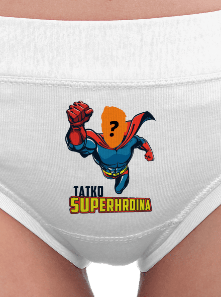 Tatko superhrdina dámske nohavičky White