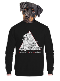 unisex mikina bez kapucne